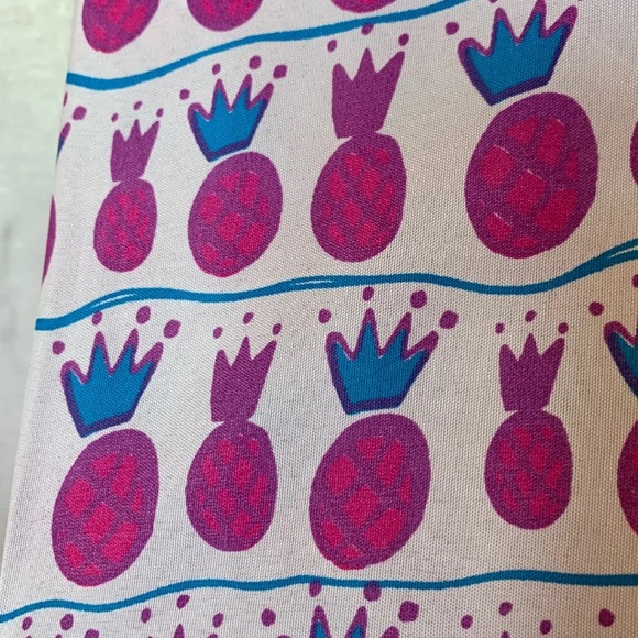 Pineapple royal crown sheet set purple blue full - Picture 4 of 4